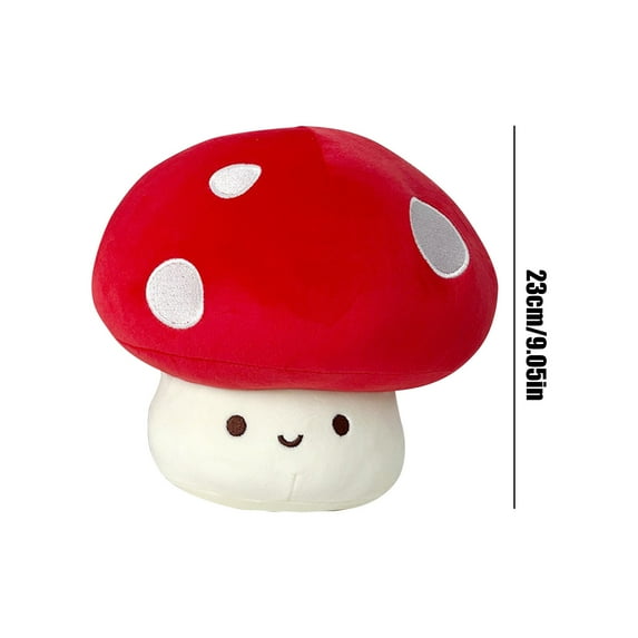 2026 New Mushroom Plush Toys, Stuffed Animals Toys Mushroom Soft Pillow Toys, with Unique Shape and Creative Design of 1Pc, Best Birthday Gifts for Holiday Xmas Easter for Friend (9.06", B)