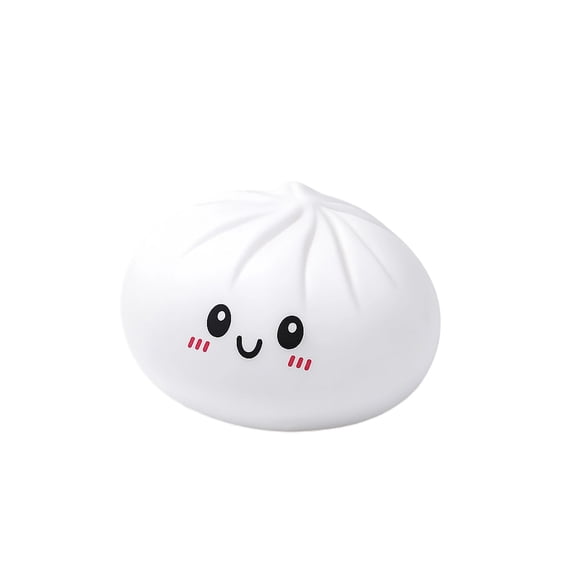 2026 New Mystery Dumpling Squishy | Smiling Face Squishy Toys, Dumpling Fidget Ball for Stress & Anxiety Relief & Tension Release (White)