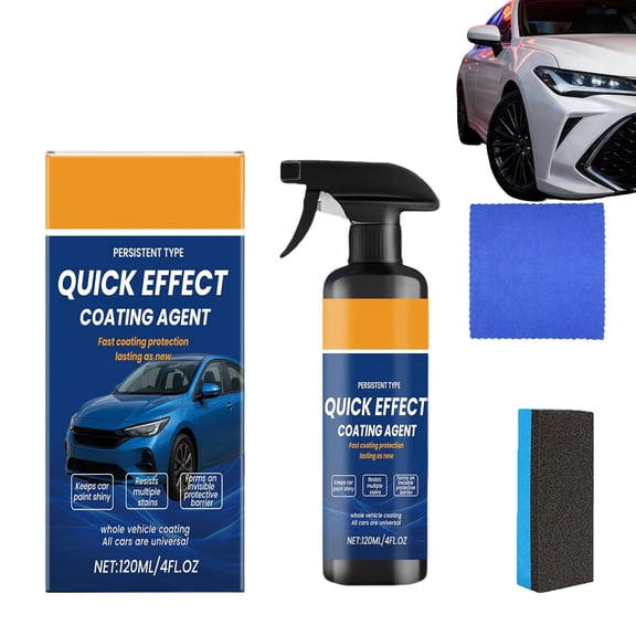 2026 New Nano Ceramic Car Coating Spray, Quick Effect Restore Coating Agent for Car Paint, Waterless Shine & Protection Spray for Cars Motorcycles Boats (1 Sets)