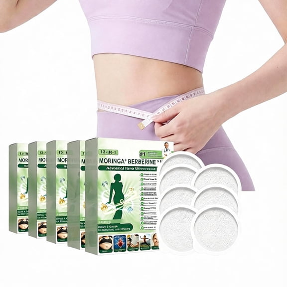 2026 New Nano Mikron 12-in-1 Patch, Advanced Herbal Skin Patch for Women & Men, Gentle Non-Irritating Design for All Skin Types (5Box)