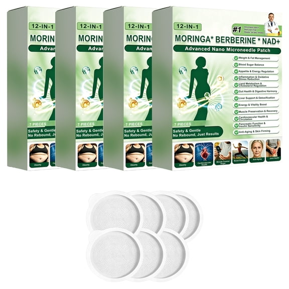 2026 New Nano Mor Inga 12-In-1 Patch, Advanced Herbal Skin Patch for Women & Men, Compact Patch,Gentle Non-Irritating Design and All Skin(4Box)