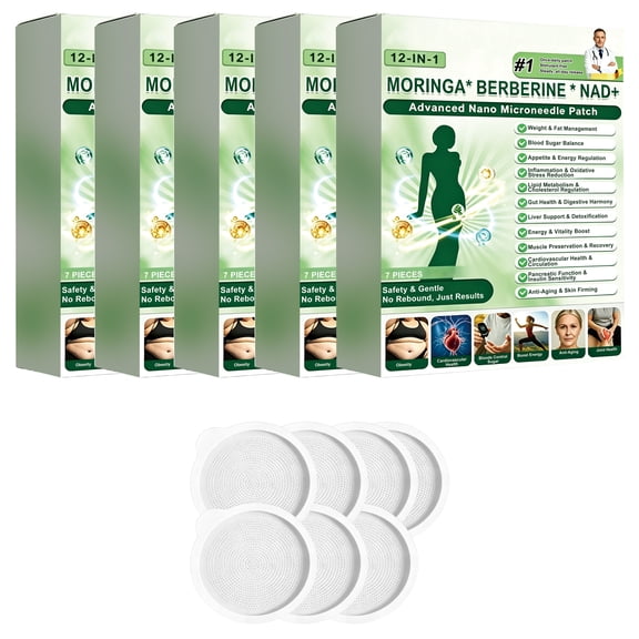 2026 New Nano Mor Inga 12-In-1 Patch, Advanced Herbal Skin Patch for Women & Men, Compact Patch,Gentle Non-Irritating Design and All Skin(5Box)