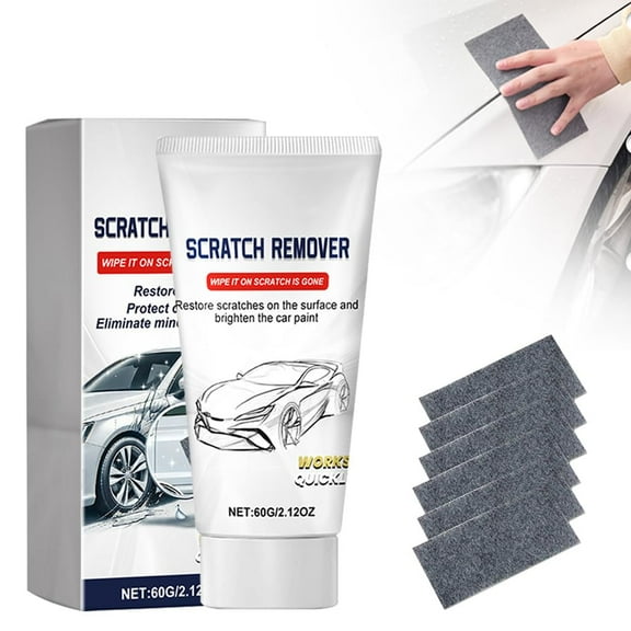 2026 New Nano Sparkle Cloth Car Scratch Remover, Car Paint Scratch Repair Paste, Cars Scratches Repair Paste Polishing Wax Nano Sparkle Cloth for Vehicle (1)