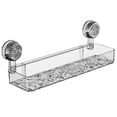 thumbnail image 1 of 2026 New No Drill Bathroom Suction Storage Box Corrugated Suction Cup Storage Holder Suction Storage Box Removable Hanging Storage Basket Kilougeis, 1 of 6