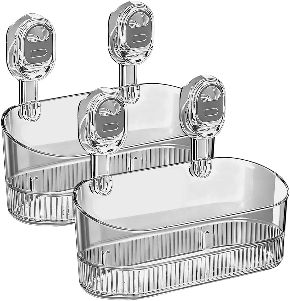 Suction Storage 2026 New No-Drill Bathroom Suction Storage Box, Large Capacity Strong ...