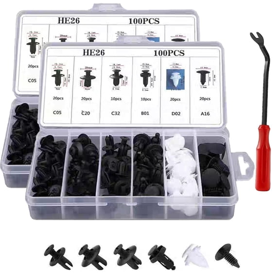2026 New Non-Destructive Car Plastic Clip Removal Tool – 17-4 Stainless Steel Heavy-Duty Fastener Remover for Door Panels/Trim Clips/Rivets/Interior Panels