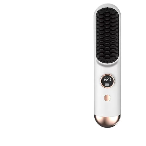 2026 New Numoya Gobrush Pro, Portable LCD Screen Wireless Hair Straightening Brush, Professional Version, Rechargeable Hair Straightener, Travel Portable Hair Straightening Brush