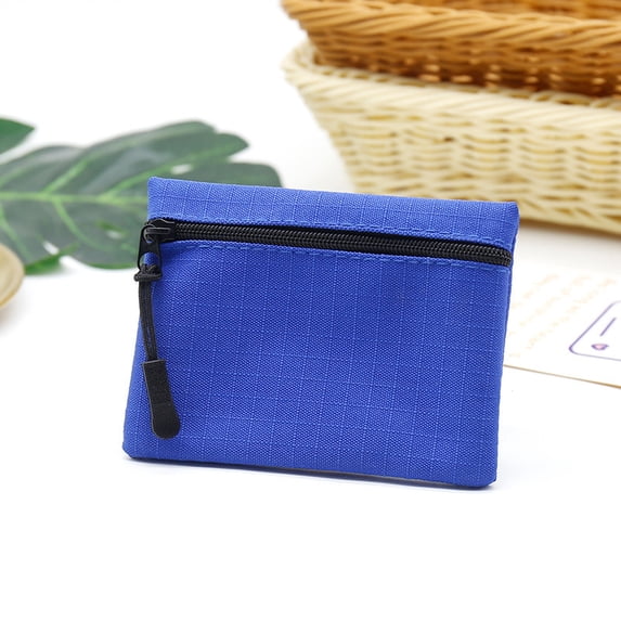 2026 New Oxford Cloth Coin Purse Card Holder - Mini Zipper Pouch for Students, Reusable Fabric Bag for Coin Card Key, Lightweight & Portable