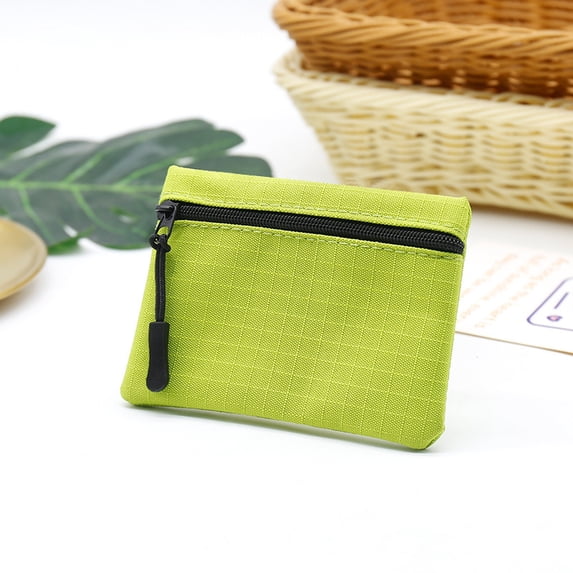 2026 New Oxford Cloth Coin Purse Card Holder - Mini Zipper Pouch for Students, Reusable Fabric Bag for Coin Card Key, Lightweight & Portable
