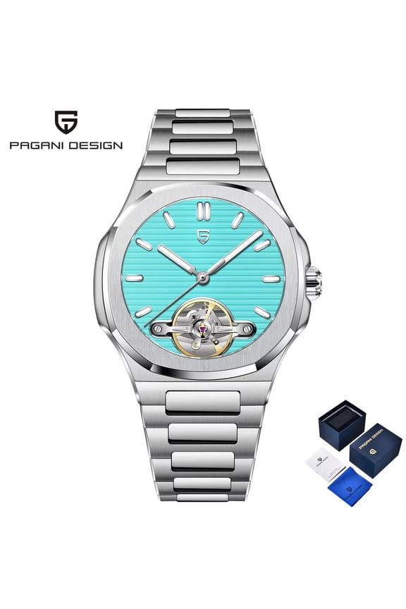2026 New PAGANI DESIGN Men's Watches Rose Gold Luxury Automatic Watch For Men Tourbillon Mechanical Watch AR Sapphire Clock Gift