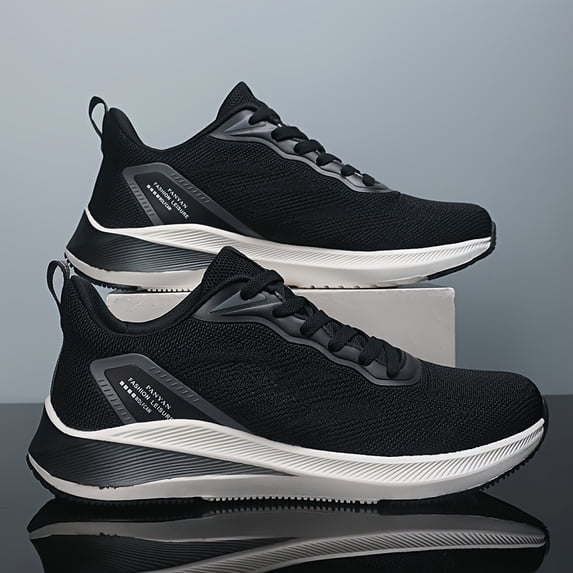 2026 New Panyan Wolfcaw Men's Breathable Mesh Sneakers - Shock-Absorbing Running & Casual Footwear with Lace-Up Closure Durable