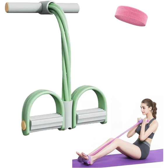 2026 New Pedal Resistance Bands With Handles - Multifunction Tension Rope, Elastic Yoga The Multifunction Pedal Puller Resistance Band for Home Gym Arm Leg Core Fitness
