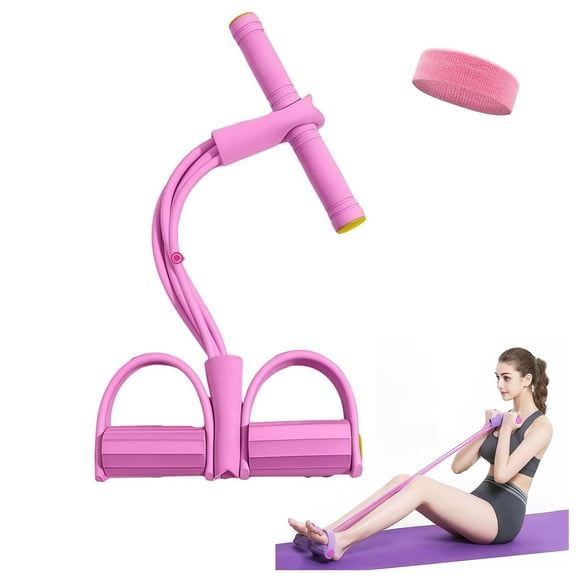 2026 New Pedal Resistance Bands With Handles - Multifunction Tension Rope, Elastic Yoga The Multifunction Pedal Puller Resistance Band for Home Gym Arm Leg Core Fitness