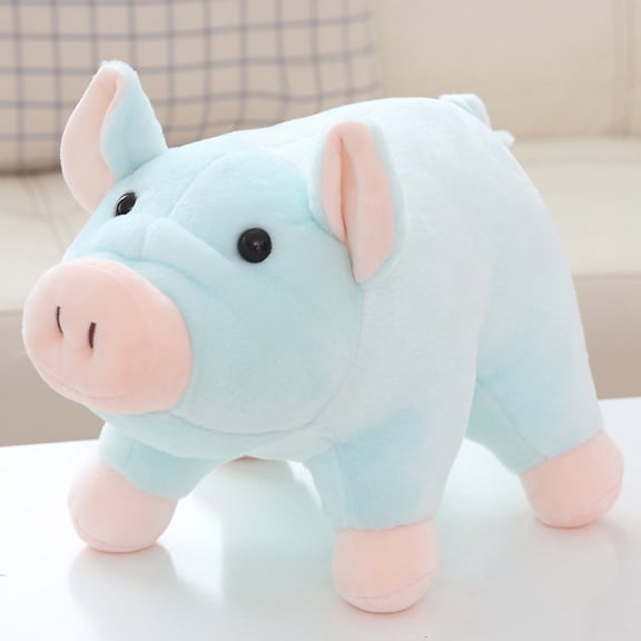 2026 New Pig Plush Toys, Stuffed Animals Toys Pig Soft Pillow Toys, Animal Plush Toy Figurines, Super Adorable, Best Birthday Gifts for Holiday Xmas Easter for Friend and Family (Pig, Sky Blue)
