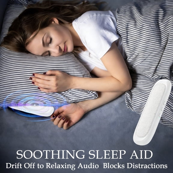2026 New Pillow Speaker for Sleeping, Under Pillow Speakers for Sleeping Bluetooth with White Noise, Portable Sleep Pillow Speaker Side Sleepers for Home Travel Nap Meditation