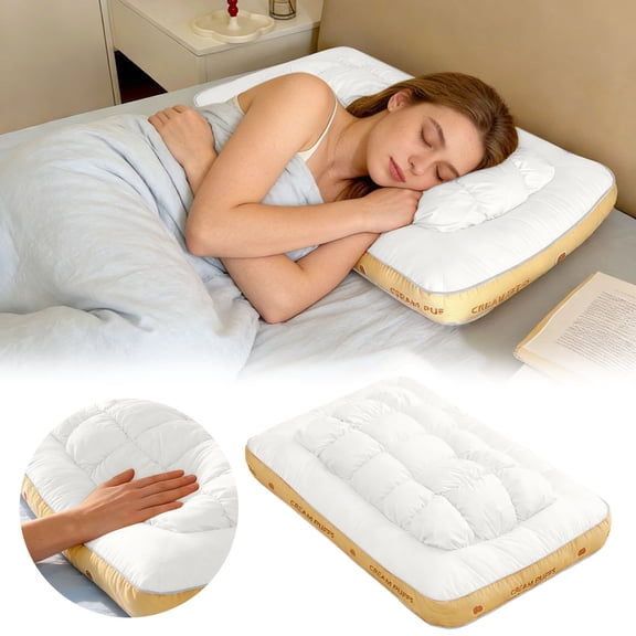 2026 New Pineapple Cloud-Like Pillow, Pineapple Pillow, Plush & Bounce, Three Height are Available for Back, Side and Various Sleepers (Gen 3(Low))