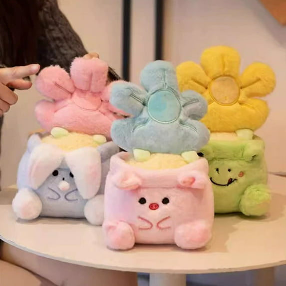 2026 New Plant Plush Toys, Stuffed Animals Toys Plant Soft Pillow Toys, Cute Cartoon Potted Plant Ornament Plush Toy, Back-To-School Graduation Gifts for Teacher Classmate Friend(Plush Toys, 3PCS)