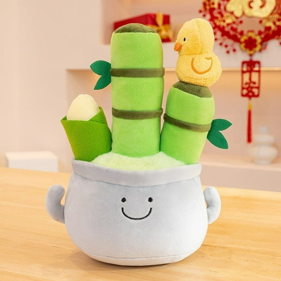 2026 New Plant Plush Toys, Stuffed Animals Toys Plant Soft Pillow Toys, Tree Potted Doll Dracaena Sanderiana, Best Birthday Gifts for Holiday Xmas Easter for Friend and Family (Plush Toys, B)