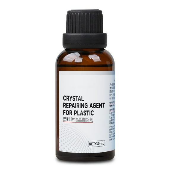 2026 New Plastics Parts Crystal Coating, Leather Plastic Polishing Renovation Coating Agent, Car Trim Restorer with Sponge, Crystal Coating for Cars Interior or Exterior