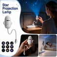 thumbnail image 1 of 2026 New Plug and Play Hd Star Projector, Hd Smart Dynamic 5d Holographic Night Light Projector, 360 Galaxy Projector Night Light for Bedroom Ceiling (6 Projection Films), 1 of 6