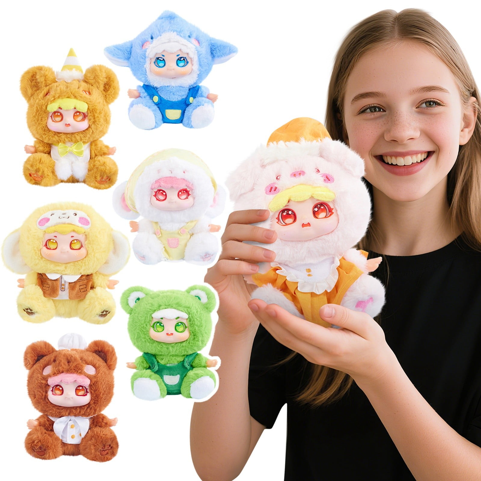 2026 New Plush Pendant Blind Box, Stuffed Animals Toys Random Design Action Figures Collectible Toys Decorations, Mystery Box Birthday Gifts for Holiday Xmas Easter for Friend( Random-1Pc)