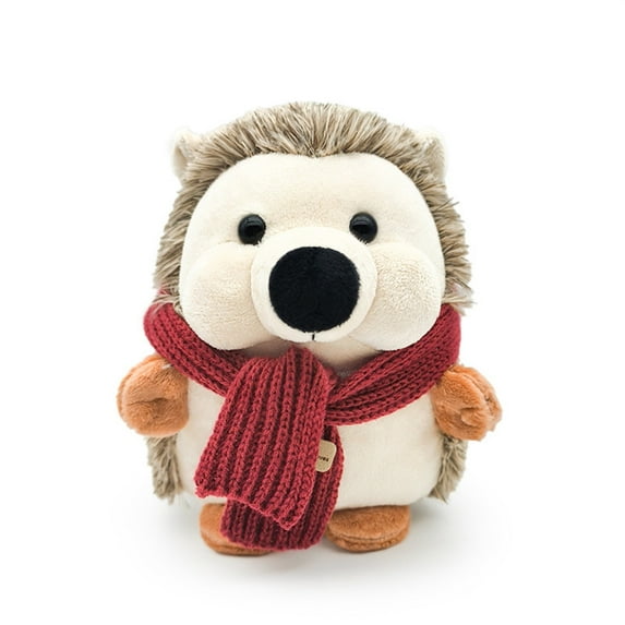 2026 New Plush Toys, Christmas Cute Figures Toys With Scarf, Mr. Hedgehog Plush Toy, Doll Pendant, Cloth Doll, Stuffed Animals Toys Soft Hugging Toy for Boys Girls Gifts Easter Birthday Gifts