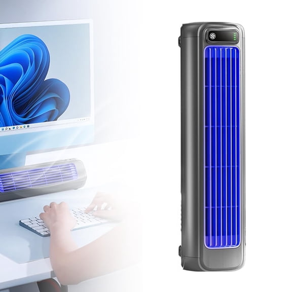 2026 New Portable Air Conditioner, Mini Cooling Fan with 3 Speeds & LED Touch Screen, USB Rechargeable Personal Air Cooler for Bedroom Office Home