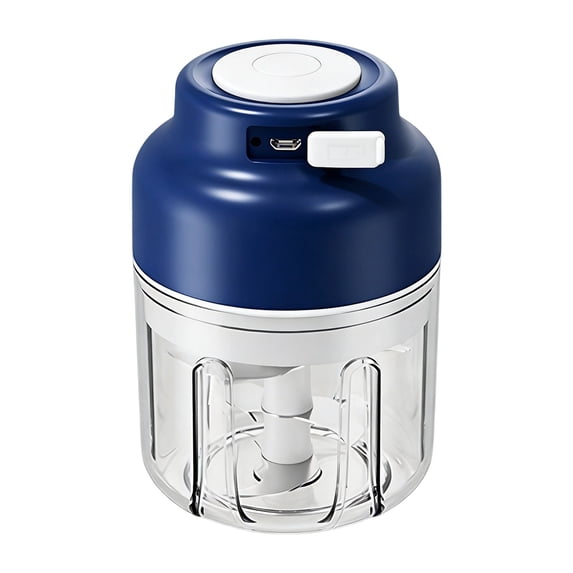2026 New Portable Garlic Chopper, Wireless Mini Electric Garlic Grinder and Veggie Chopper, Rechargeable 250ml 4-Blade Food Processor for Meat, Vegetables, and Onions, Cordless Kitchen Gadget