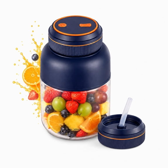 2026 New Portable Household Appliances Juicer, 44oz Rechargeable Blender Cup with Dual Lid for Smoothies & Travel Use