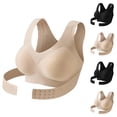 thumbnail image 1 of 2026 New Posture Corrector Bra, Front Closure Cross-Back Wireless Posture Bra for Women, Seamless Breathable Complexion 38, 1 of 4