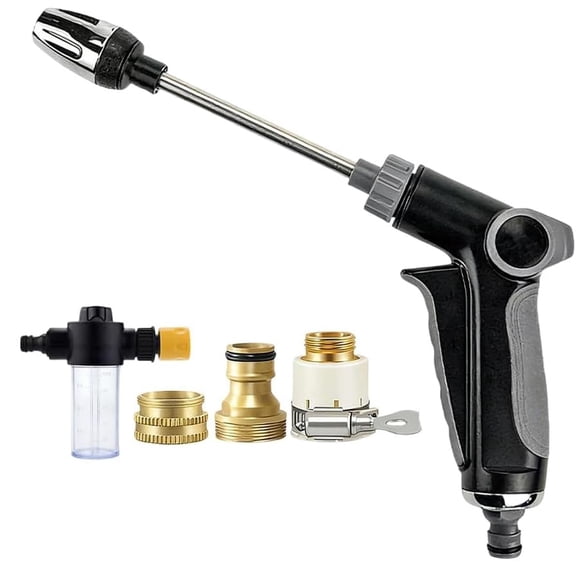 2026 New Power Jet Water, Turn Any Hose Into A High-Pressure Water Cleaning Jet, Adjustable High Pressure Hose with Three Spray Modes, Multi Function Watering Sprayer for Cleaning Yard Pets Car