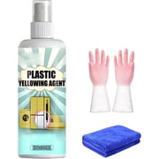 2026 New Powerful Plastic Yellowing Remover, Heavy Duty Yellow Stain Remover, Yellowing Plastic Restorer for Kitchen, Instant Brightening & Stain Removal, Non-greasy for Kitchen1pcs