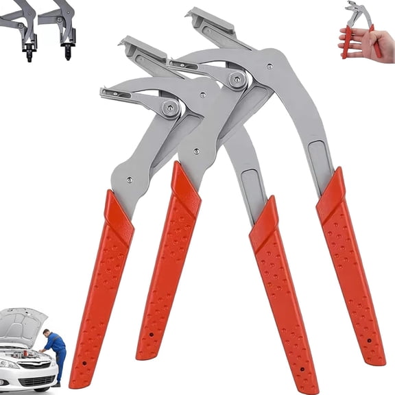 2026 New Professional Automotive Trim Clip Removal Pliers, Stainless Steel Heavy Duty Car Fastener Remover, 4-Point Support Panel Clip Tool For Repair