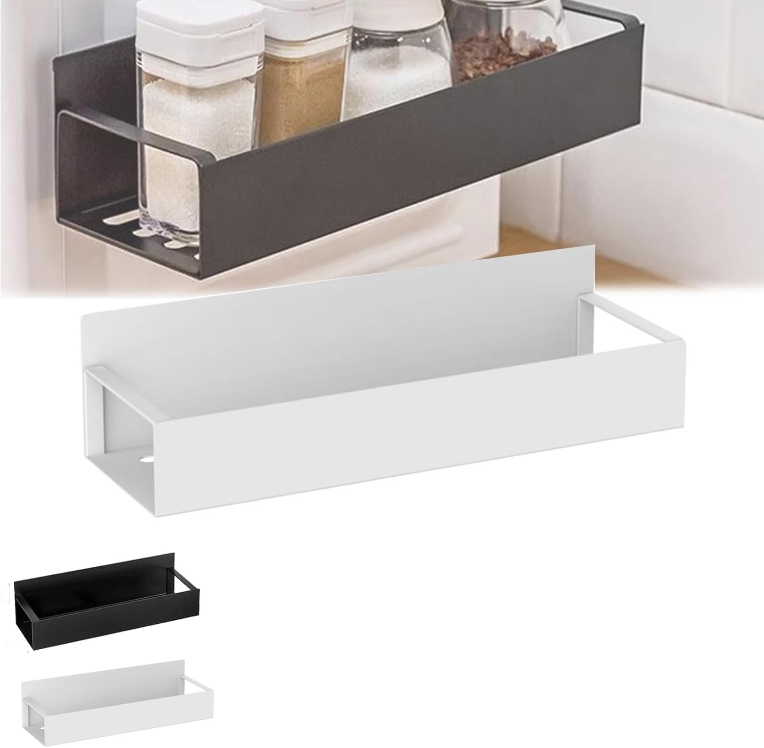 2026 New Punch-Free Magnetic Storage Rack Organize, Agnetic Spice ...