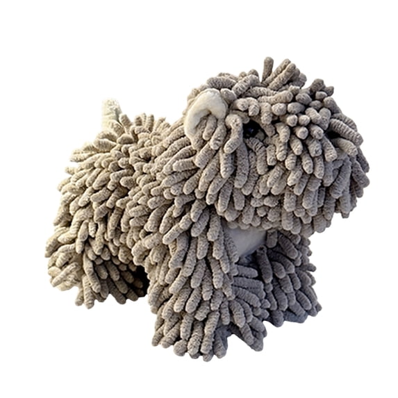 2026 New Puppy Shaped Hand Towel, Super Absorbent Chenille, 1 Piece Gray Hanging, for Kitchen Bathroom Dog Shaped Hand Drying