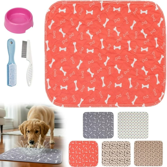 2026 New Puppypad, Puppypad Pee Pads with Pheromones, Reusable Puppy Pad Brand Washable, Training Dog Pads, Puppypad - The Last Pee Pad You'll Get, Easy to Clean & Reuse (Red, 32in*35in)