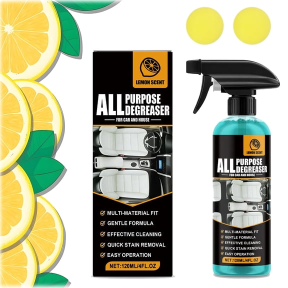 2026 New All Purpose Degreaser Spray, All Purpose Degreaser Car and House, Multi-purpose Cleaning Spray, Heavy Duty Oven Cleaner, Powerful Kitchen & Garage Degreaser, Removes Grease & Oil