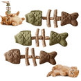 thumbnail image 1 of 2026 New Purrident - Fix Your Cat's Dental Health, Purrident Dental Chew Toy, Creative Fish Bone Cat Toy, Wooden Catnip Teeth Cleaning Stick, Interactive Toys for Cats A+B+C, 1 of 6