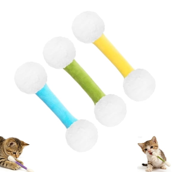 2026 New Q Tip Cat Toy, Cotton Swabs Cat Toys with Catnip 6 Pk Durable Big Kitten Chew Dental Teething, Swabs Catnip Toys, Soft Plush Cat Kick Stick for Indoor Cats