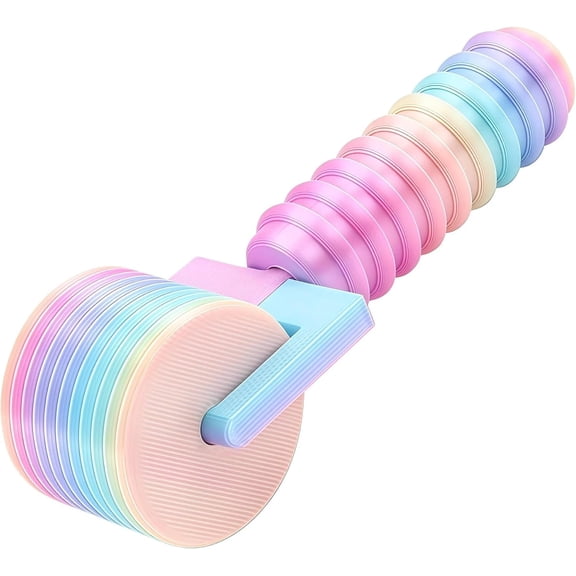 2026 New Rainbow Diamond Painting Roller - Easy-Grip Ergonomic Handle with 10 Ridge Design, Non-Stick Press Roller Tool for Diamond Art, Rhinestone Embroidery & DIY Crafts