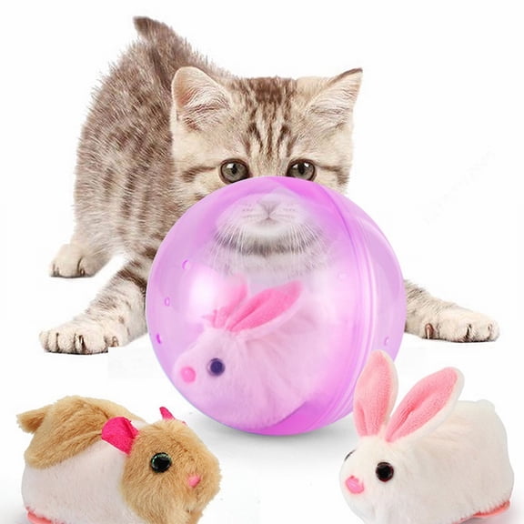 2026 New Realistic Animal Automatic Rolling Pet Toy, 360° Moving Interactive Toy, Fun Indoor Entertainment Toy for Dogs & Cats
