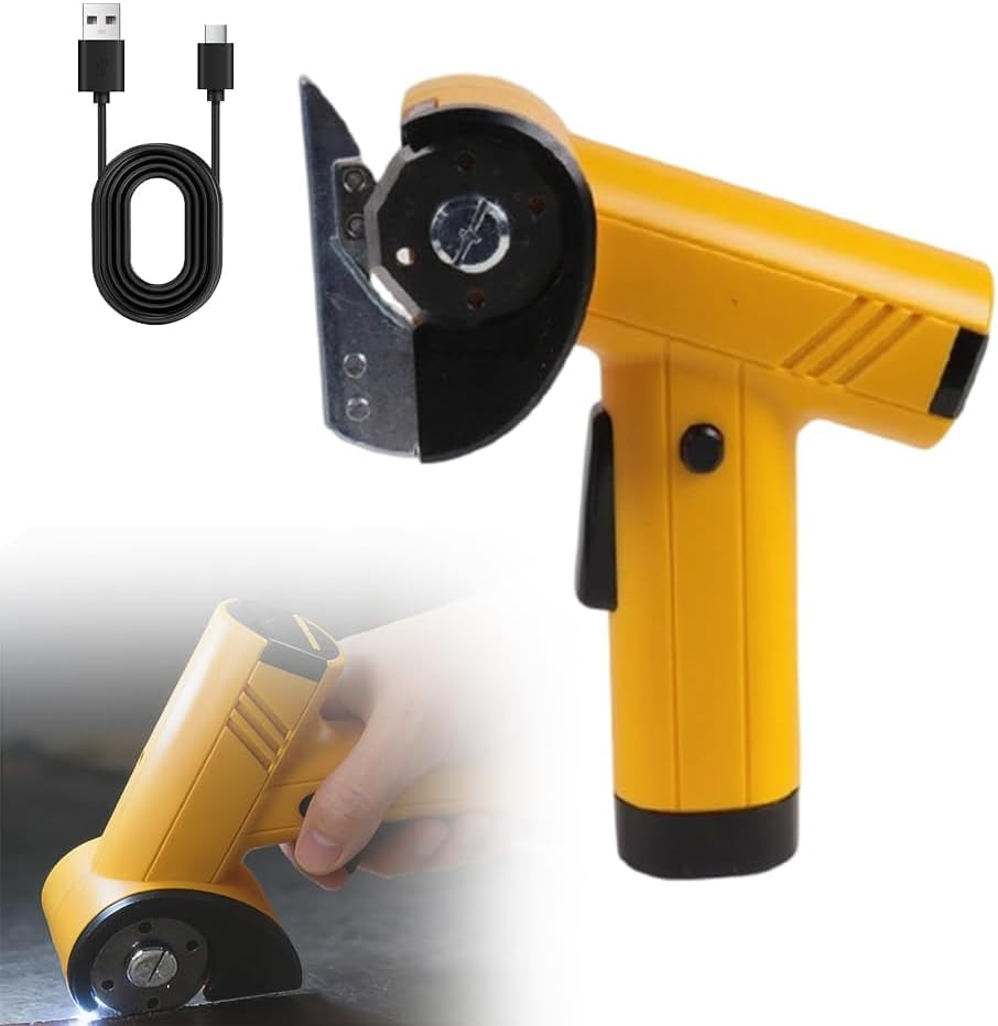 2026 New Rechargeable High-Speed Cardboard Cutter, 4.2V Cordless Electric Scissors with LED for Fabric Leather Carpet Plastic