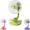 2026 New Retro Desktop Fan, Rechargeable Portable Mini Desk Fan With in ...