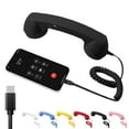 thumbnail image 1 of 2026 New Retro Phone Handset (Black) – Vintage Retro Telephone Handset for iPhone, Clear Comfortable Calls, Landline Handle Receiver, Bluetooth/Type-C Port, 1 of 7