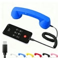 thumbnail image 1 of 2026 New Retro Phone Handset (Blue) – Vintage Retro Telephone Handset for iPhone, Clear Comfortable Calls, Landline Handle Receiver, Bluetooth/Type-C Port, 1 of 7
