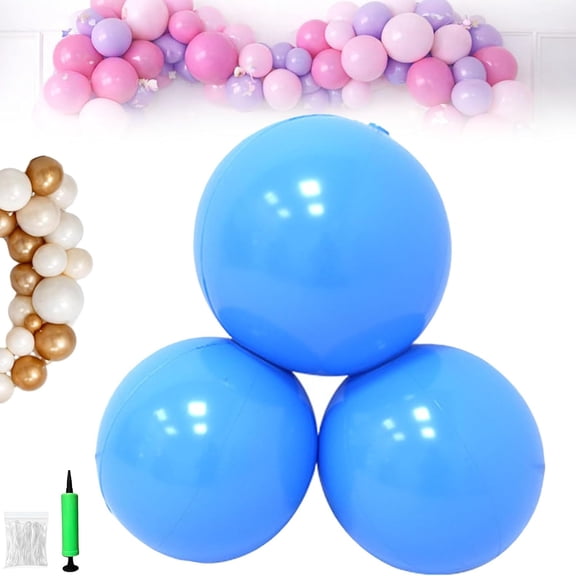2026 New Reusable Inflatable Balloon Garland Arch Kit, 3/7 PCS Linked Pvc Balloons with Elastic Bands, Effortless, Long-Lasting, Party Decoration for Birthdays, Weddings & Celebrations