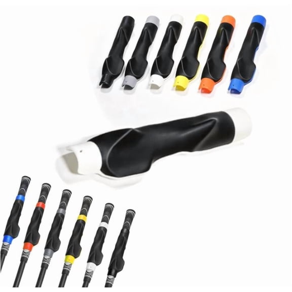2026 New Right Hand Golf Grip Trainer, Ergonomic Swing Training Aid, Corrects Grip Posture Improves Swing Accuracy, Universal Fit for Standard Midsize Oversize Golf Clubs,Grey