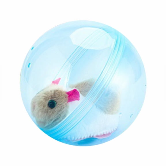 2026 New Rolling Interactive Realistic Animal Automatic Moving Rolling 360° Rolling Moving Fun Indoor Interactive Pet For Dogs (Blue, 5*5*5in)