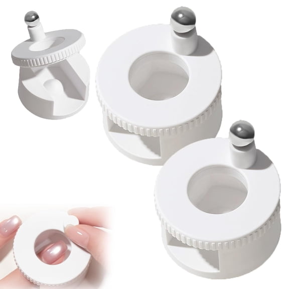 2026 New Rotating Cat Eye Magnet, 360° Rotatable Beginner Friendly Nail Tool, Creates Wide Cat Eye Effect In 2s, Excellent Light Absorption Anti-Slip Design for Home/Travel Nail Art (2pcsA)