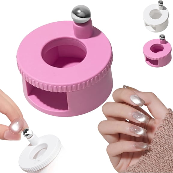 2026 New Rotating Cat Eye Magnet, Automatic Glass Bead Suction of Cat Eye Nail, 360° Rotating Main Body, Uniform Magnetic Force, Beginner Friendly Nail Tools